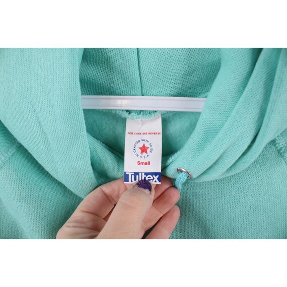 70s Streetwear Womens Size Small Blank Hoodie Swe… - image 7