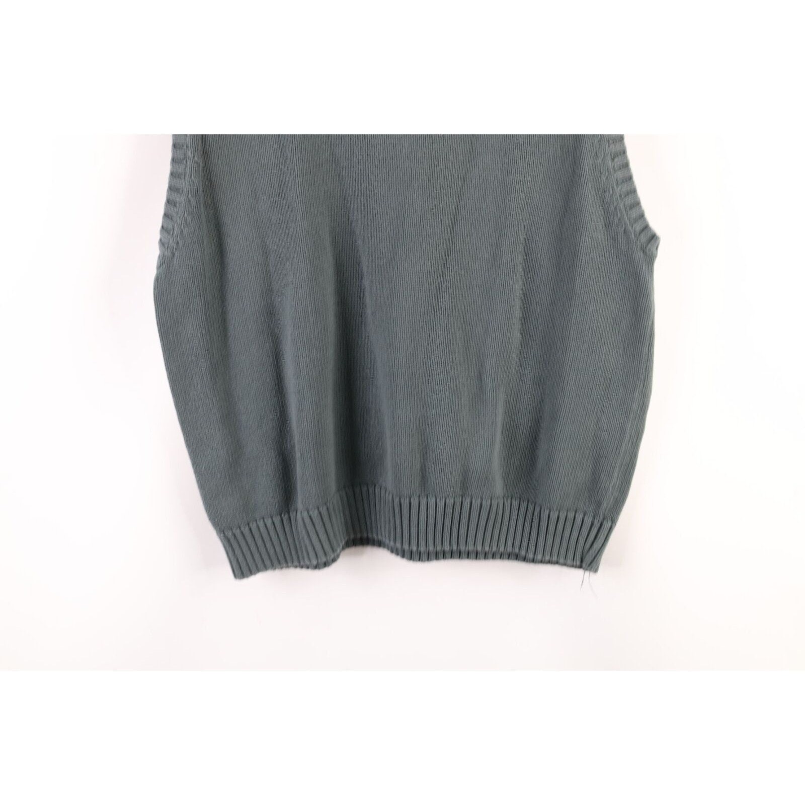 トップス 1990s old gap V neck cotton knit VTG 90s GAP V-Neck Cable Knit Sweater Varsity College Preppy