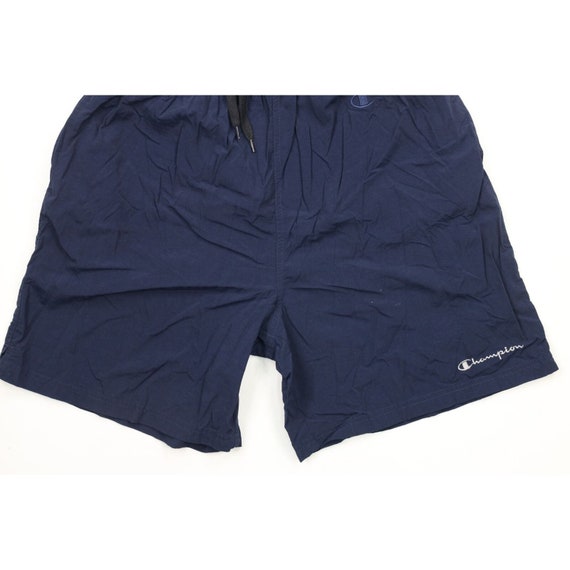 90s Champion Mens Large Spell Out Nylon Shorts Ba… - image 3