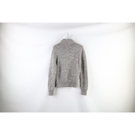 70s Streetwear Womens Small Wool Blend Knit Pullo… - image 5