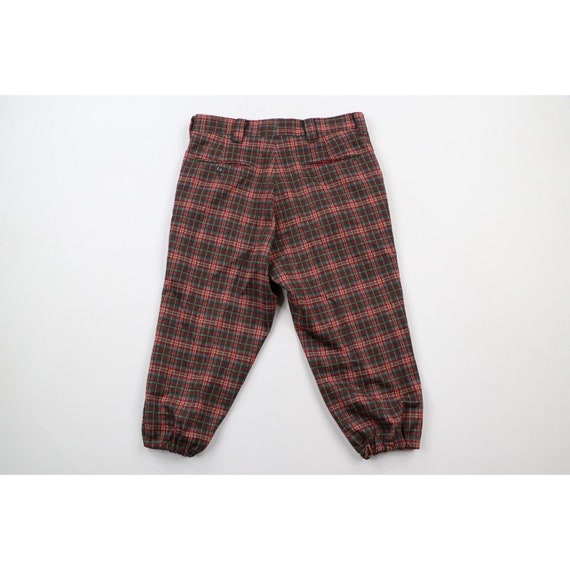 70s Levis Mens Size 32 Checkered Plaid Cuffed Kni… - image 10