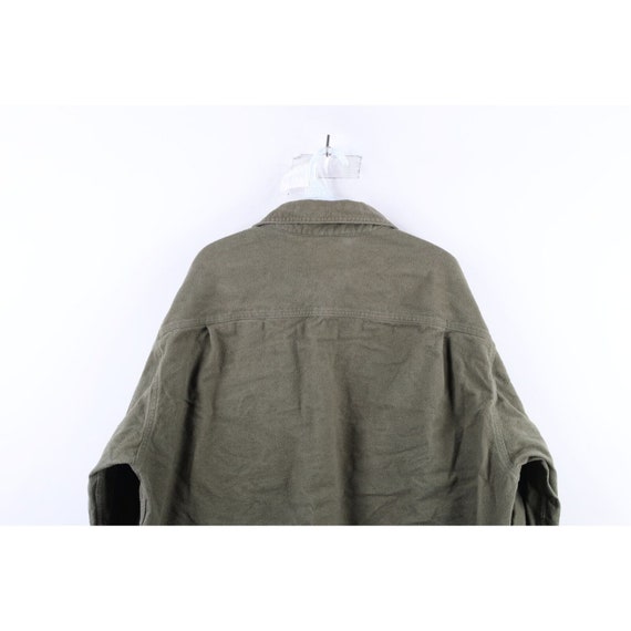 90s Woolrich Mens XL Faded Heavyweight Chamois Cl… - image 10