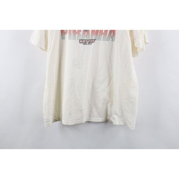 90s Streetwear Mens XL Spell Out Hot Fish Piranha… - image 10