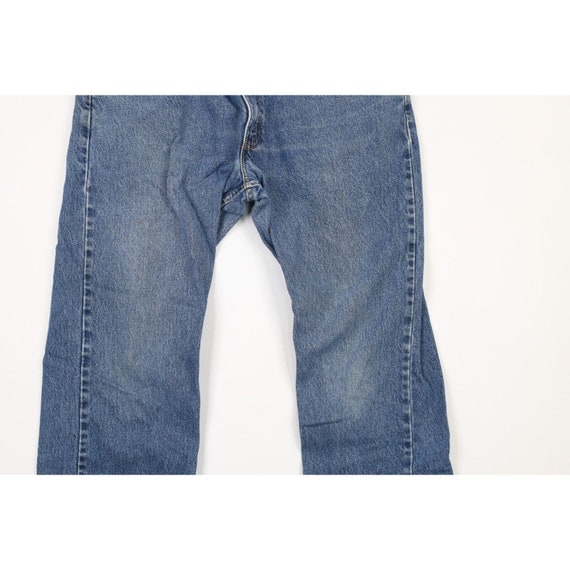 90s Levis 505 Mens 34x30 Distressed Regular Fit S… - image 3