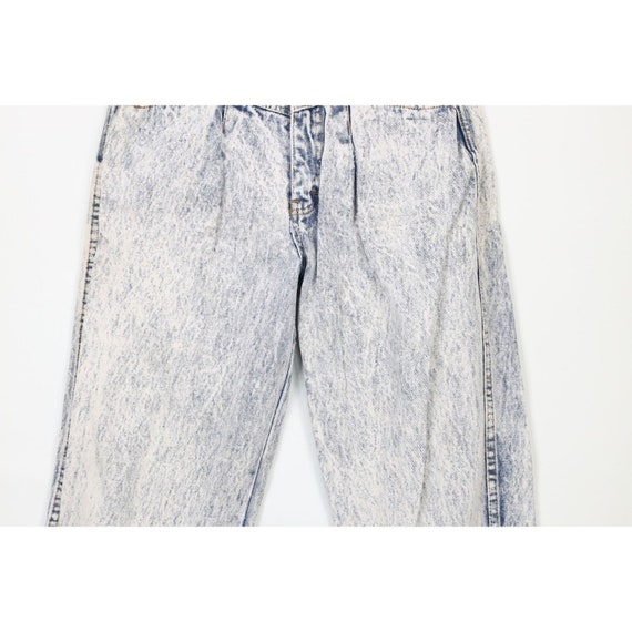 90s Streetwear Womens 26 Distressed Acid Wash Ple… - image 3