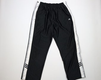 ADIDAS Vintage 80's 90's Flared Red Track Pants Windbreaker