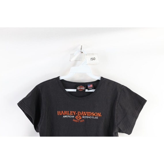 90s Harley Davidson Womens Small Faded Spell Out … - image 2