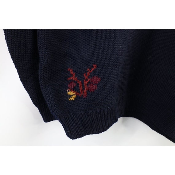 90s Streetwear Womens Large Heavyweight Wool Knit… - image 9