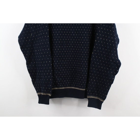 90s Streetwear Womens Large Geometric Knit Crewne… - image 3