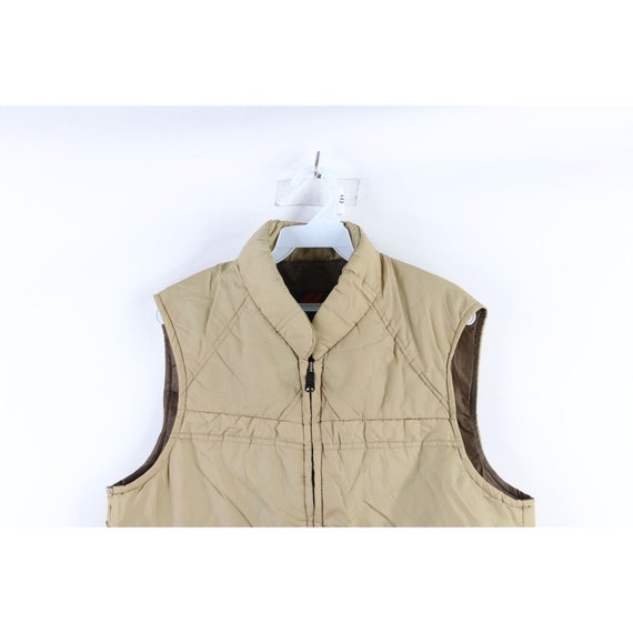 70s Streetwear Mens Size Medium Full Zip Puffer V… - image 2