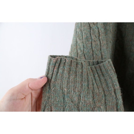 90s Ralph Lauren Womens L Wool Angora Blend Cable… - image 6