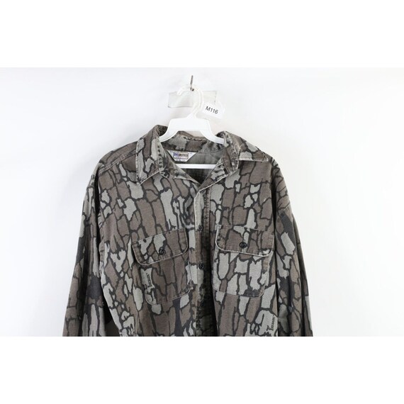 70s Five Brother Mens L Trebark Camouflage Chamoi… - image 2