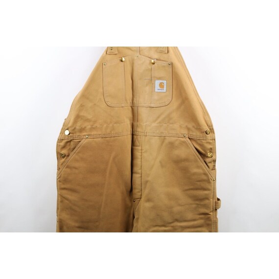 90s Carhartt Mens 44x30 Thrashed Quilted Double K… - image 3