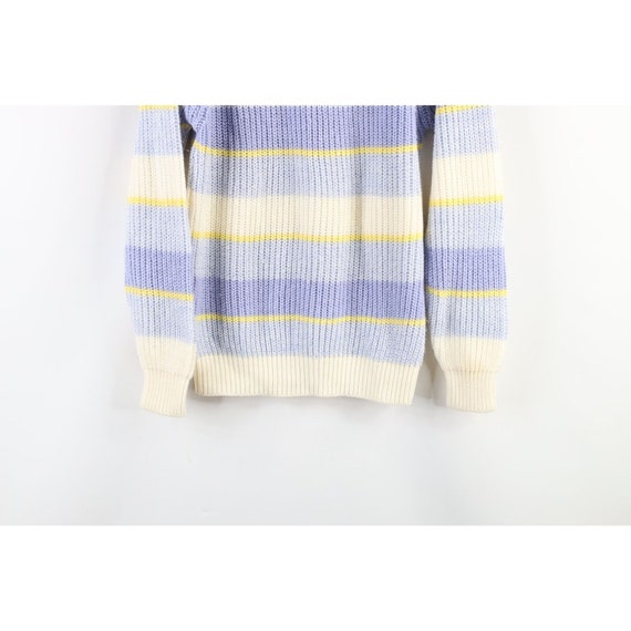90s Streetwear Womens Small Striped Color Block R… - image 3