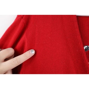 Pull cardigan en tricot plumes moyen streetwear femmes des années 90, rouge, pull cardigan perles vintage, pull cardigan plumes des années 1990, des années 90 image 10