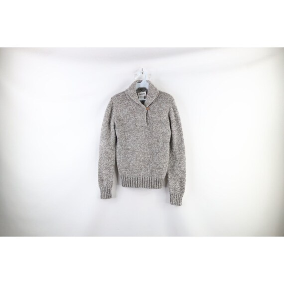 70s Streetwear Womens Small Wool Blend Knit Pullo… - image 1