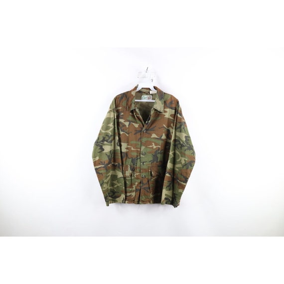 60s 70s Streetwear Mens Medium Water Repellant Ca… - image 1