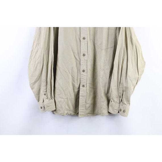90s Eddie Bauer Mens XL Distressed Cotton Twill C… - image 3