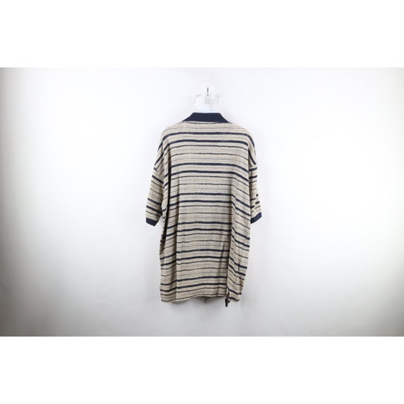 90s Streetwear Mens Large Tall Striped Ribbed Kni… - image 5