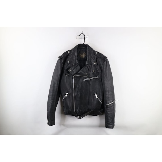Vintage black motorcycle jacket - Gem Vintage black motorcycle jacket - Gem