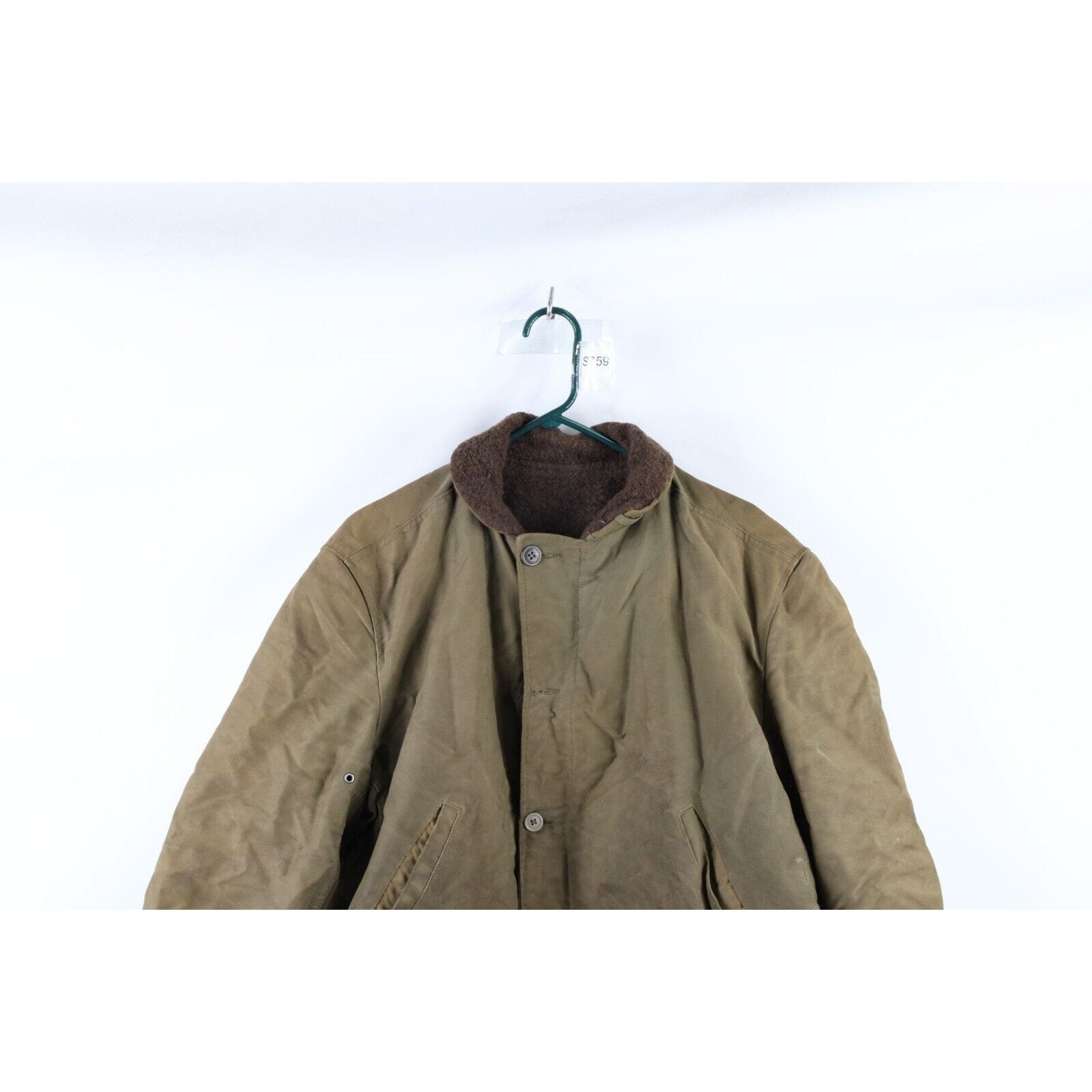 40s WWII Mens Size 44 US Navy N-1 Alpaca Lined Deck Jacket 40s WWII Mens Size 44 US Navy N-1 Alpaca Lined Deck Jacket