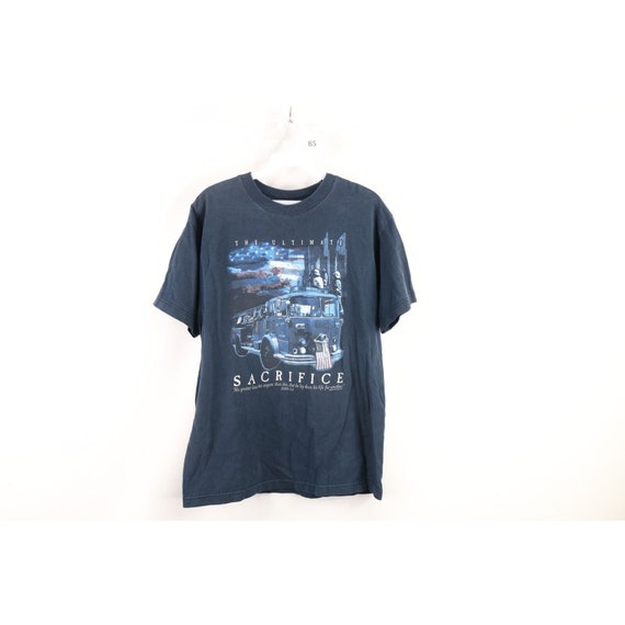 Vintage Mens M Distressed September 11 World Trad… - image 1