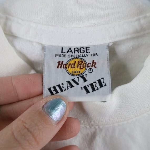 90s Hard Rock Cafe London Mens Large Spell Out Th… - image 7