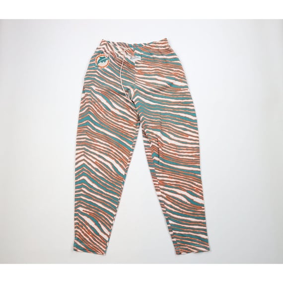 90s Zubaz Mens Medium Faded Miami Dolphins Football Harem Pants