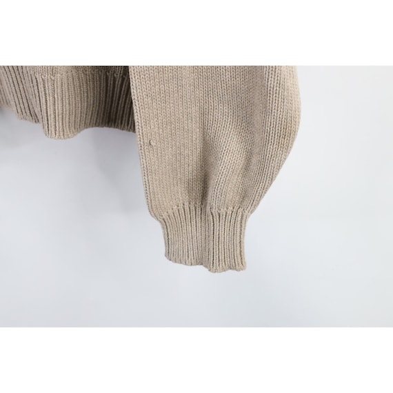 90s Streetwear Mens XL Blank Distressed Cotton Kn… - image 5