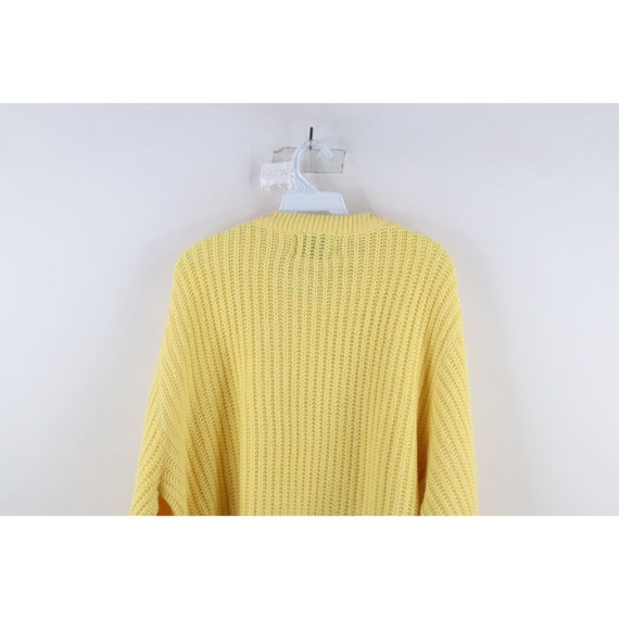 70s Streetwear Mens XL Blank Chunky Ribbed Knit C… - image 6