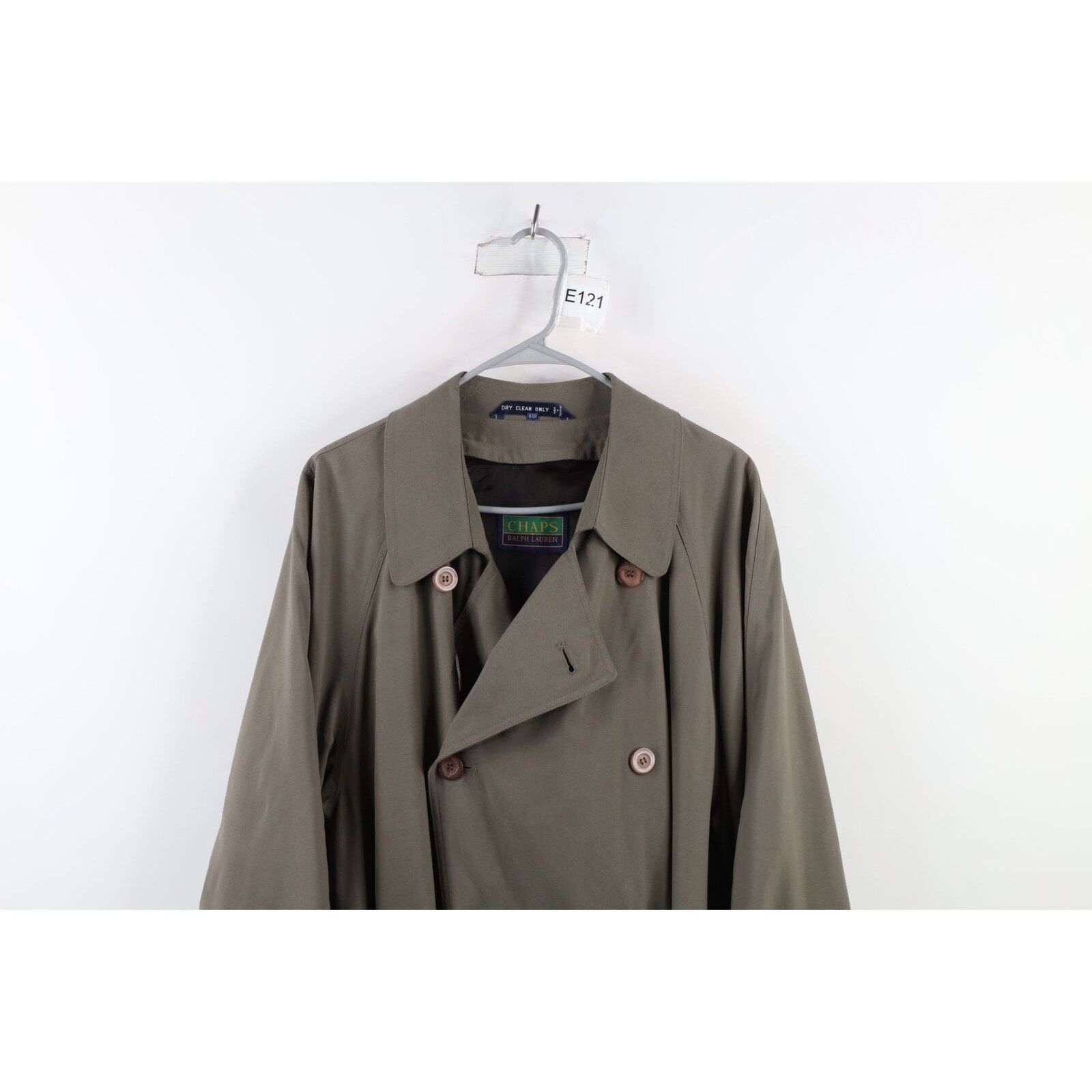 90s Chaps Ralph Lauren Mens 44R Belted Microfiber Trench 90s Chaps Ralph Lauren Mens 44R Belted Microfiber Trench