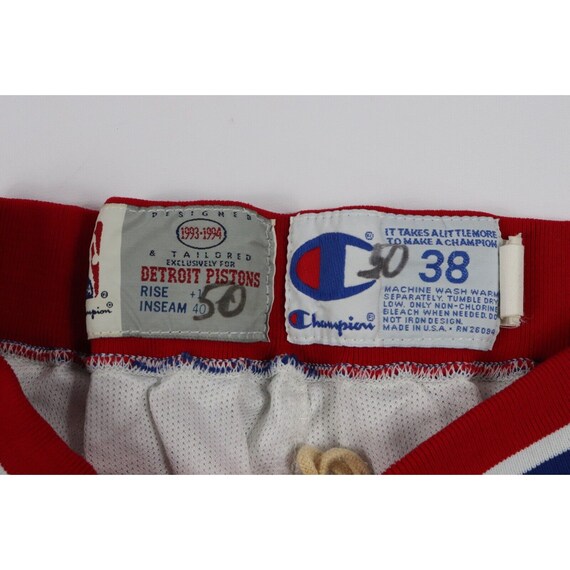 90s Champion NBA Detroit Pistons Team Issued Bask… - image 7