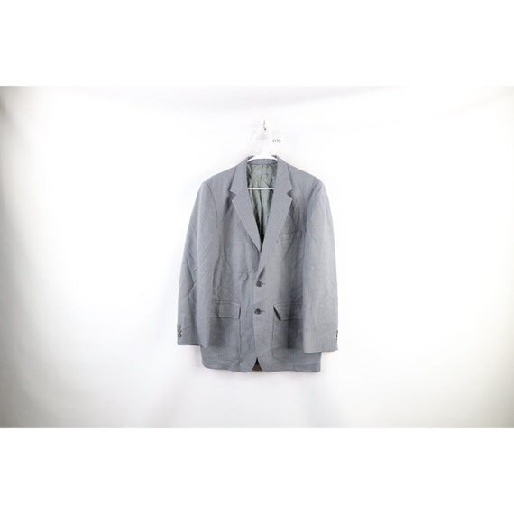 70s Rockabilly Mens 40R Wool 2 Button Suit Coat J… - image 1