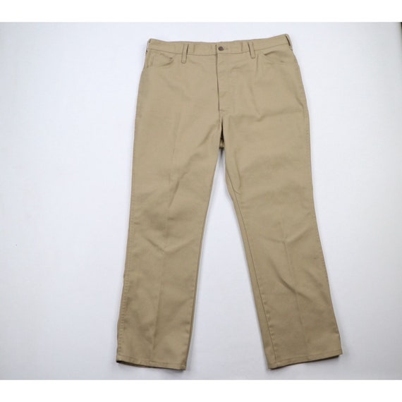 70s Dickies Mens 38x30 Distressed Flared Wide Leg Work Pants