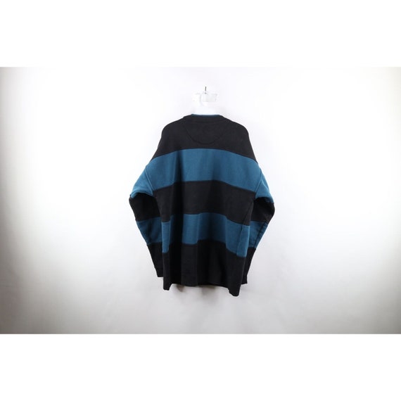 90s Streetwear Mens XL Faded Baggy Striped Color … - image 6