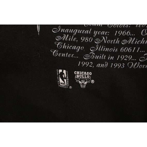 90s Mens 2XL Faded Spell Out Chicago Bulls Basket… - image 6