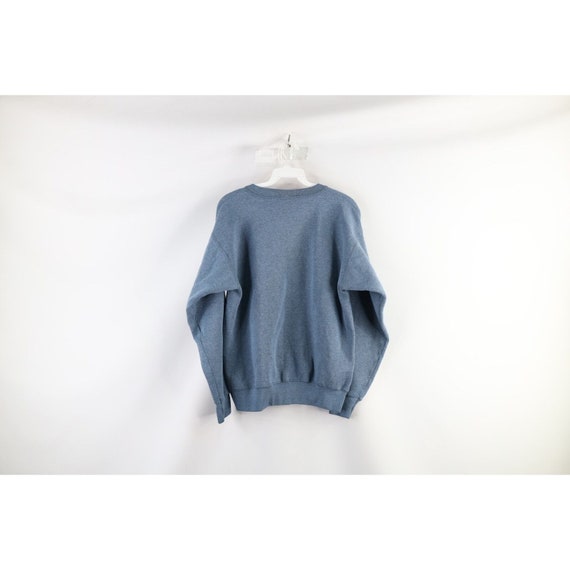 90s Streetwear Womens Medium Faded Blank Crewneck… - image 6