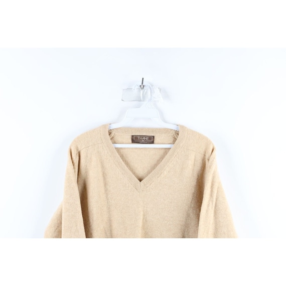 70s Streetwear Womens Medium Blank Lambswool Knit… - image 2