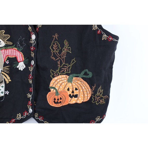 90s Streetwear Womens Large Halloween Scarecrow P… - image 6