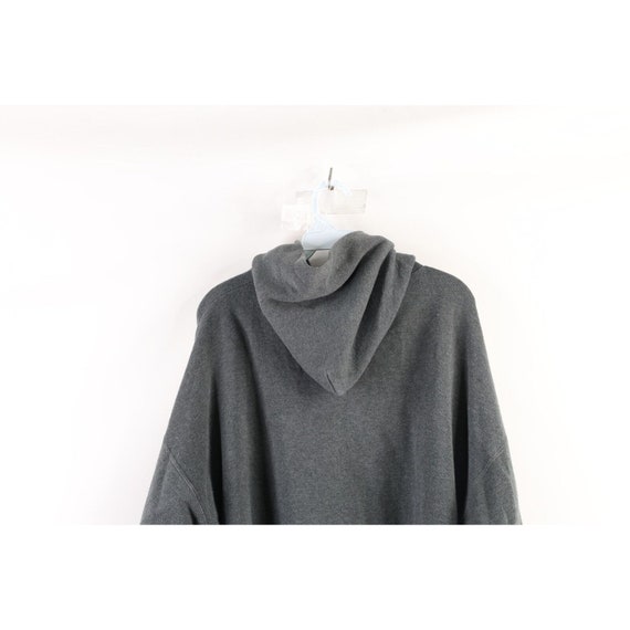 90s Streetwear Mens Size XL Distressed Blank Hood… - image 8