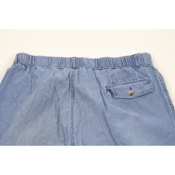 70s IZOD Mens Large Distressed Elastic Waistband … - image 9