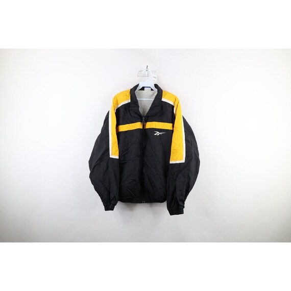 90s Reebok Mens 3XL Distressed Lined Full Zip Win… - image 1