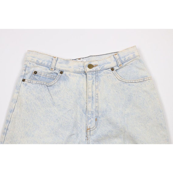 90s Streetwear Womens 10 Distressed Acid Wash Zip… - image 2