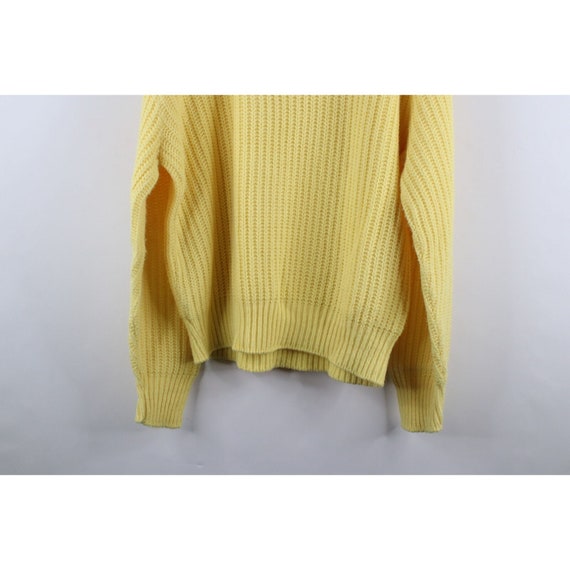 70s Streetwear Mens XL Blank Chunky Ribbed Knit C… - image 7