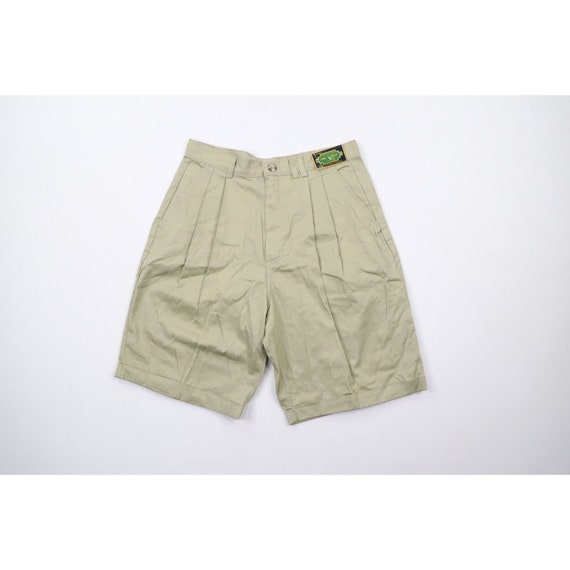NOS Vintage 90s Streetwear Mens Size 32 Pleated C… - image 1