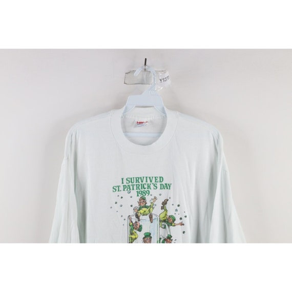 80s Mens XL Spell Out Bennigans St Patricks Day L… - image 2