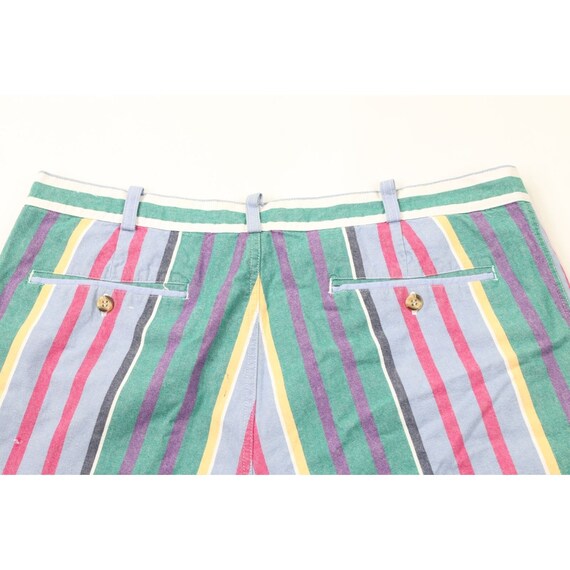 90s Streetwear Mens 40 Rainbow Striped Color Bloc… - image 7