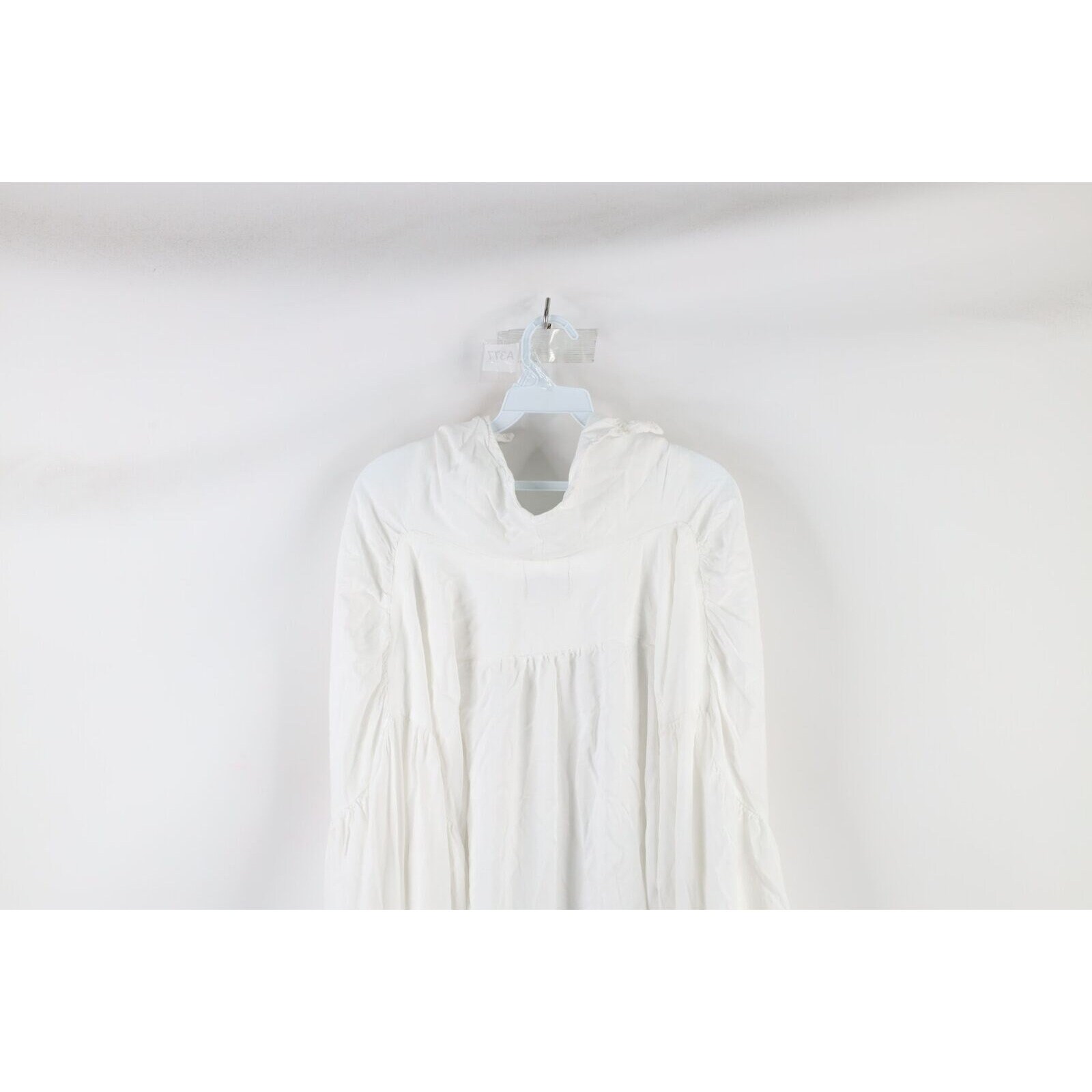 90s Mens 4XL Medieval Renaissance Ruffled Lace up Collared Shirt White ...