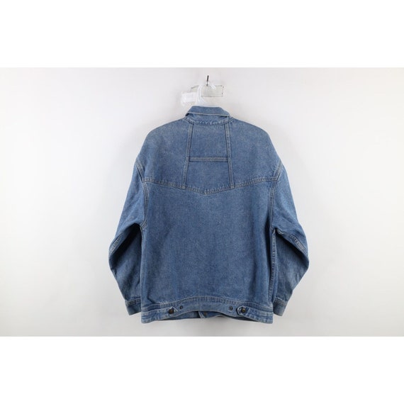 90s Calvin Klein Mens Small Faded Spell Out Denim… - image 10