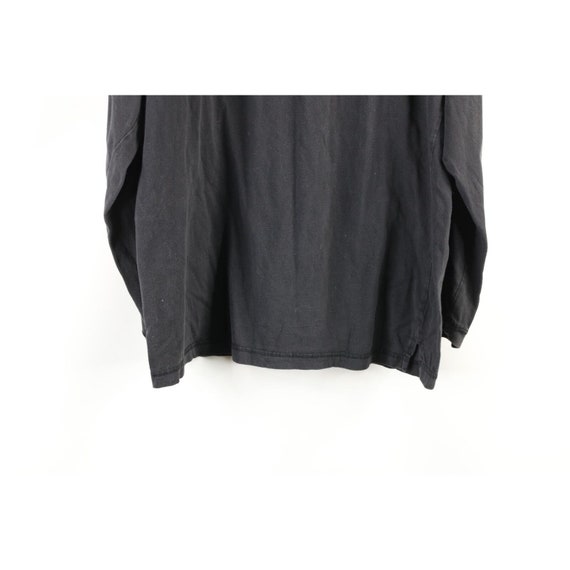 90s Streetwear Mens Large Faded Blank Long Sleeve… - image 8